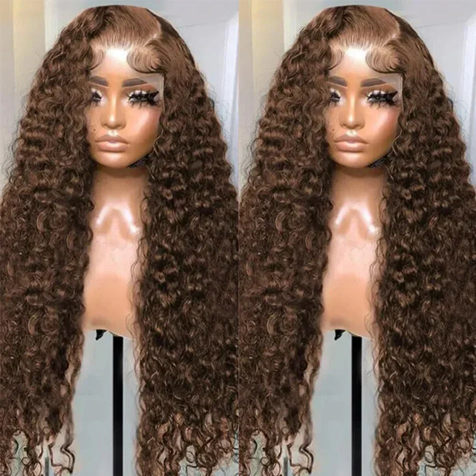 Deep Wave Frontal Curly Wigs