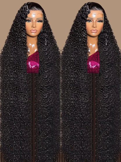 Deep Wave Hd Lace Front Human Hair Curly Wigs